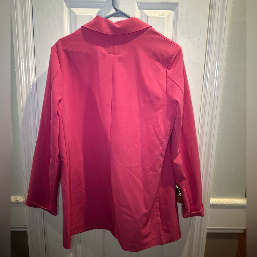 Sanctuary‎ Pink Long Sleeve Double Breasted Blazer Large - Picture 2 of 7
